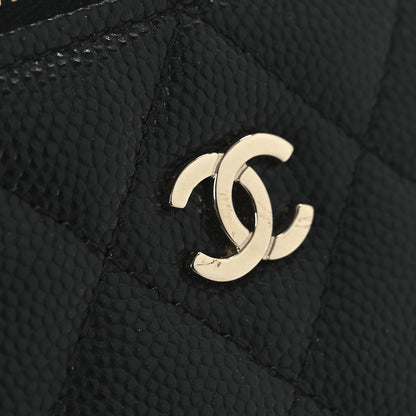 Chanel Caviar Quilted Mini Vanity Case With Chain Black 12 of 13