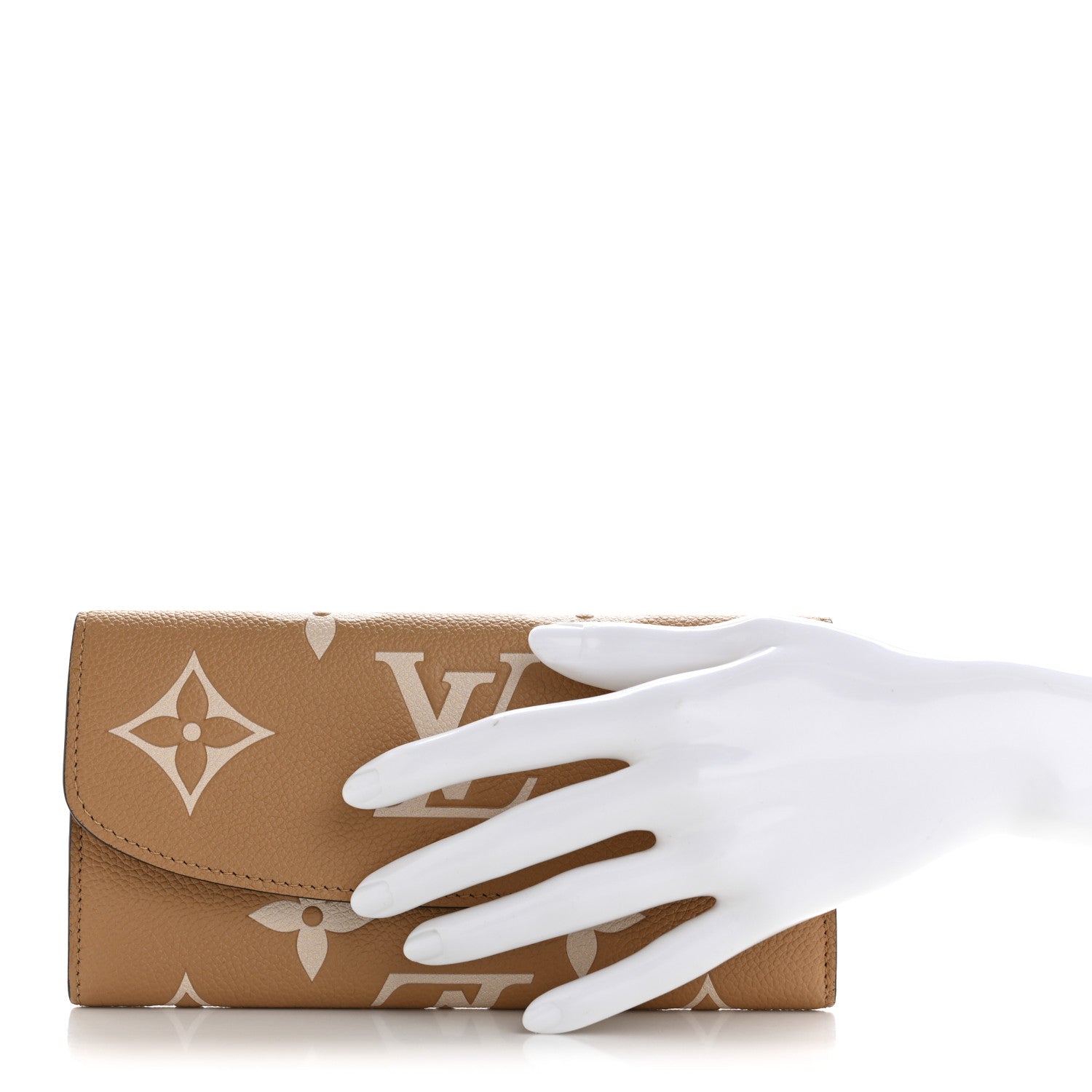 Louis Vuitton Empreinte Monogram Giant Emilie Wallet Arizona Creme 2 of 6