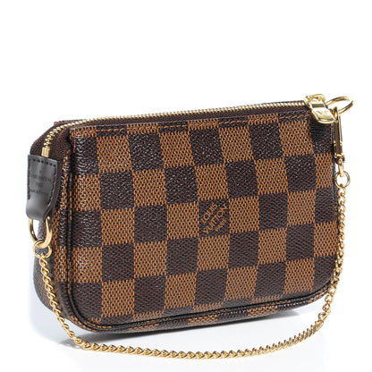 Louis Vuitton Damier Ebene Complice Trunks and Bags Mini Pochette Accessories Red 3 of 7