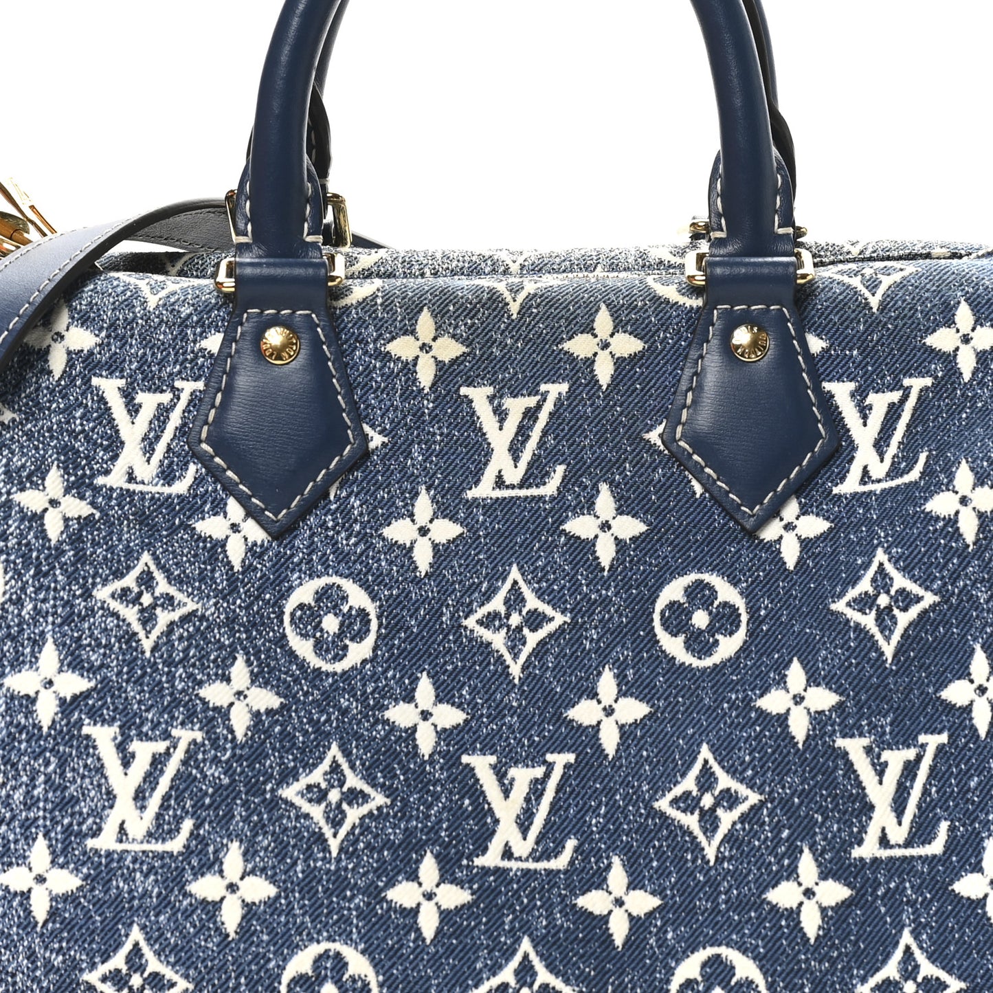 Monogram Jacquard Denim Speedy Bandouliere 25 Bleu