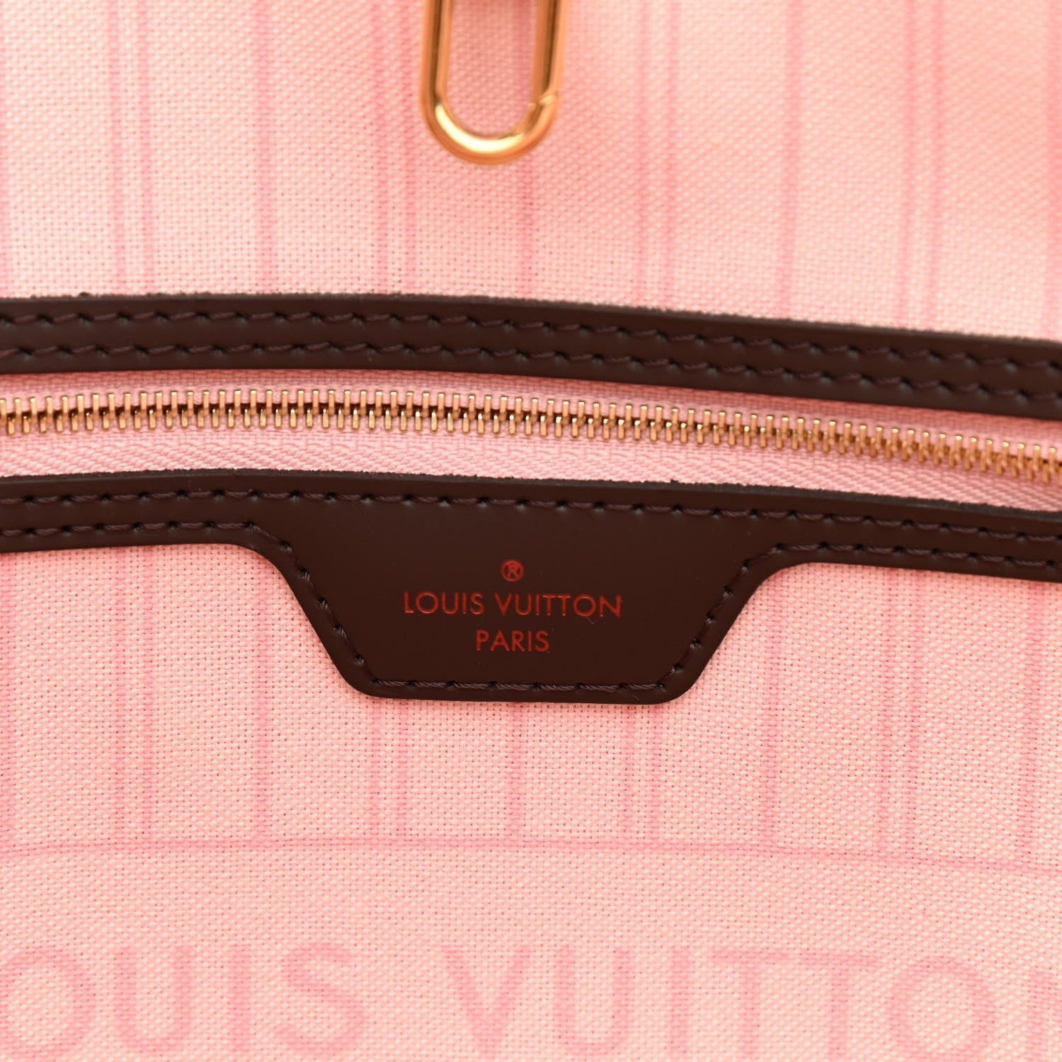 Louis Vuitton Damier Ebene Neo Neverfull MM Rose Ballerine 6 of 12
