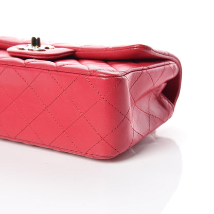 Chanel Lambskin Quilted Mini Rectangular Flap Fuchsia 6 of 11