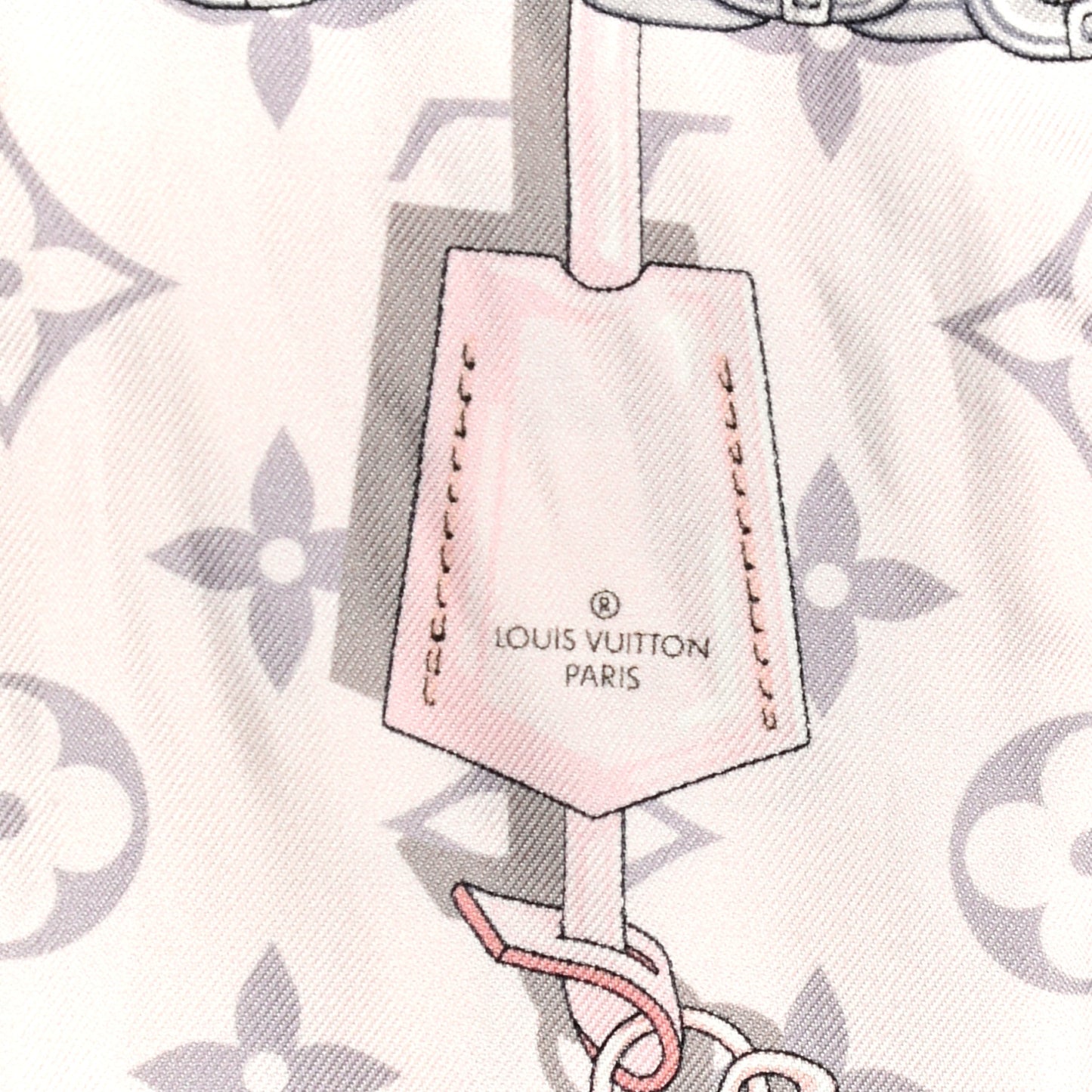 Silk Monogram Confidential Bandeau Light Pink