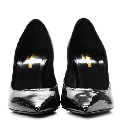 Saint Laurent Patent Calfskin Zoe 85 Pumps 36.5 Black 2 of 11