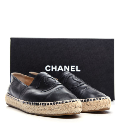 Chanel Lambskin CC Espadrilles 41 Black 11 of 11