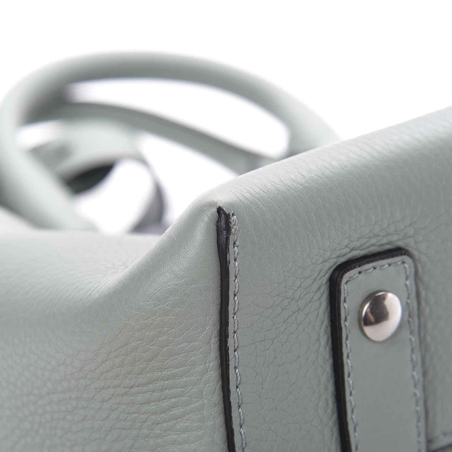 Burberry Soft Grain Calfskin Small Belt Bag Grey Blue 11 of 16
