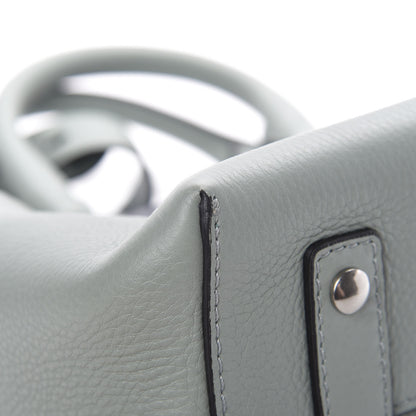 Burberry Soft Grain Calfskin Small Belt Bag Grey Blue 11 of 16