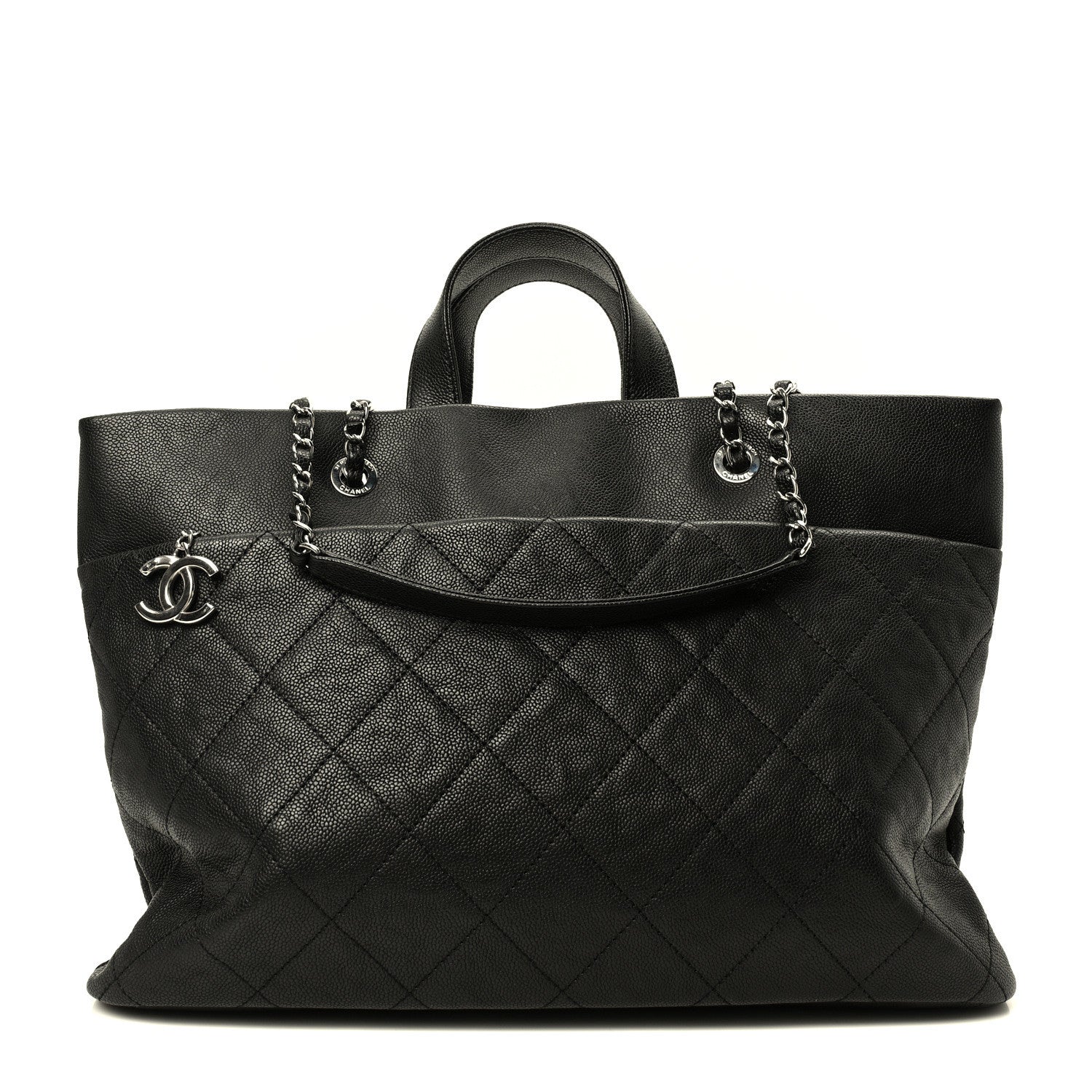 Chanel Caviar Quilted Shopping Tote Black 1 of 10