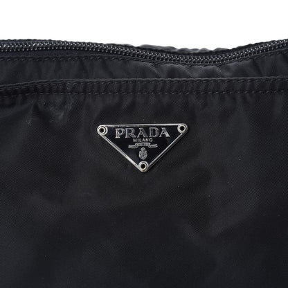 Prada Nylon Flat Messenger Bag Black 8 of 11