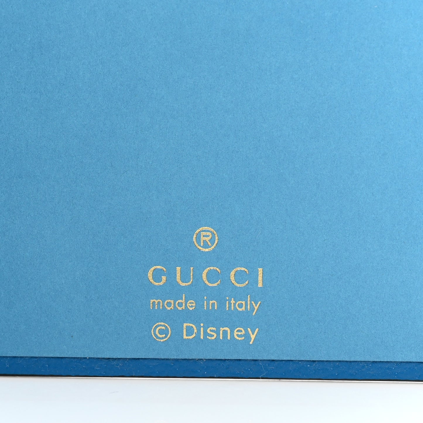 X DISNEY GG Supreme Monogram Textured Dollar Calfskin Donald Duck Notebook Beige Ebony Blue