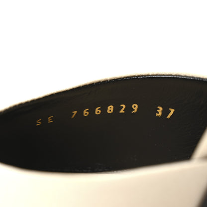 Saint Laurent Crepe De Chine Suite Mule Sandals 37 Pale Sand 9 of 10