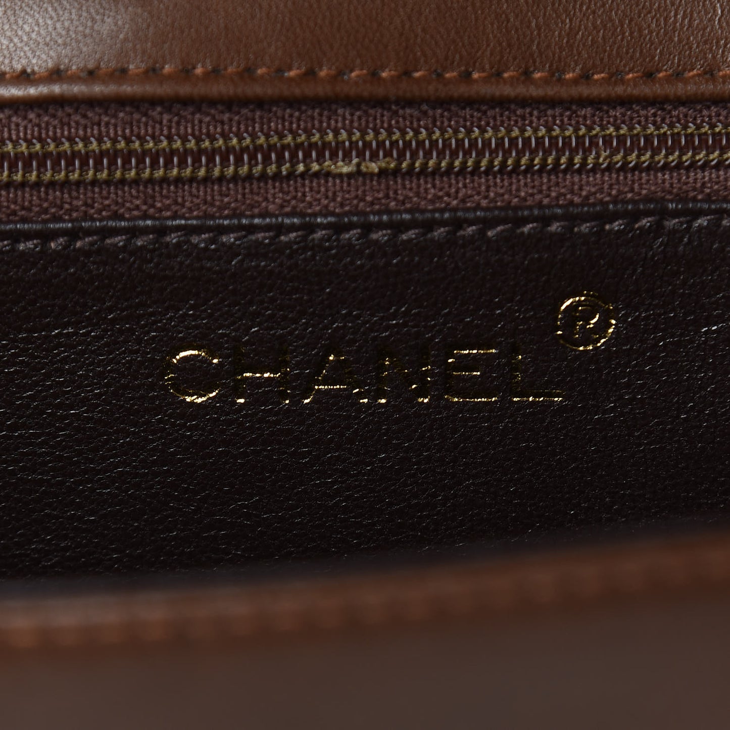 Lambskin Quilted Timeless CC Small Single Flap Brown