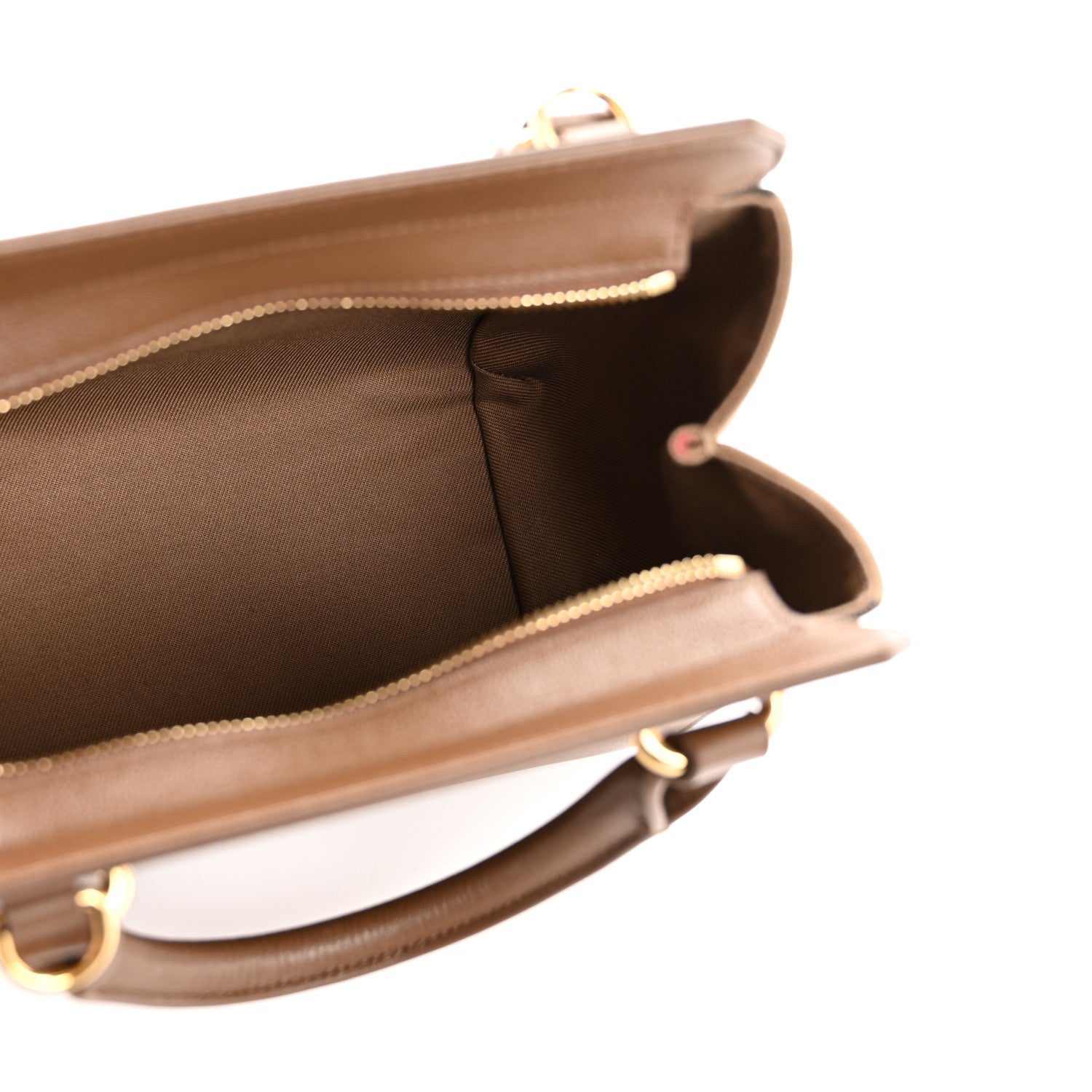 Burberry Calfskin Mega Check Mini Banwell Tote Earth 5 of 11