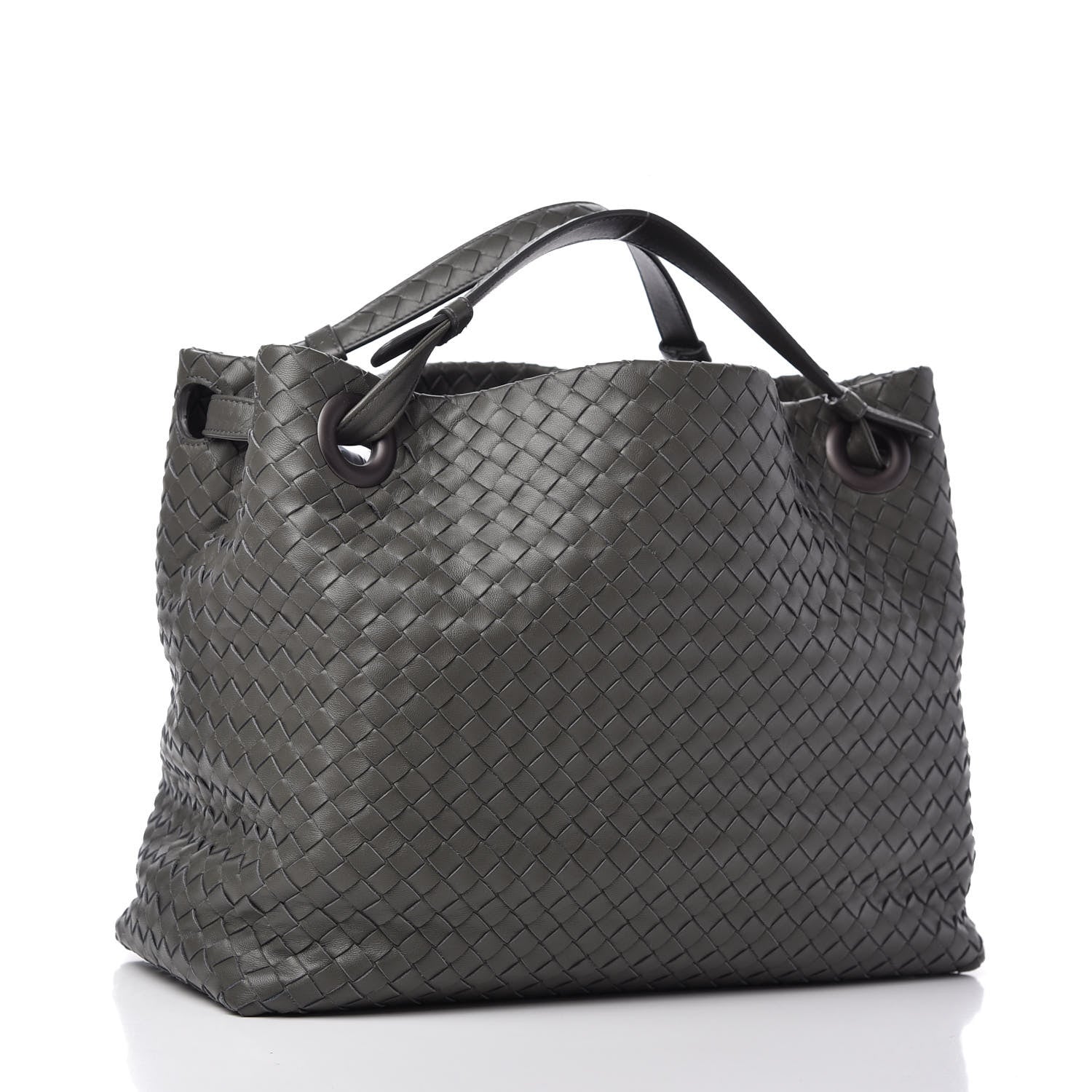 Bottega Veneta Nappa Intrecciato Bella Tote Grey 3 of 9