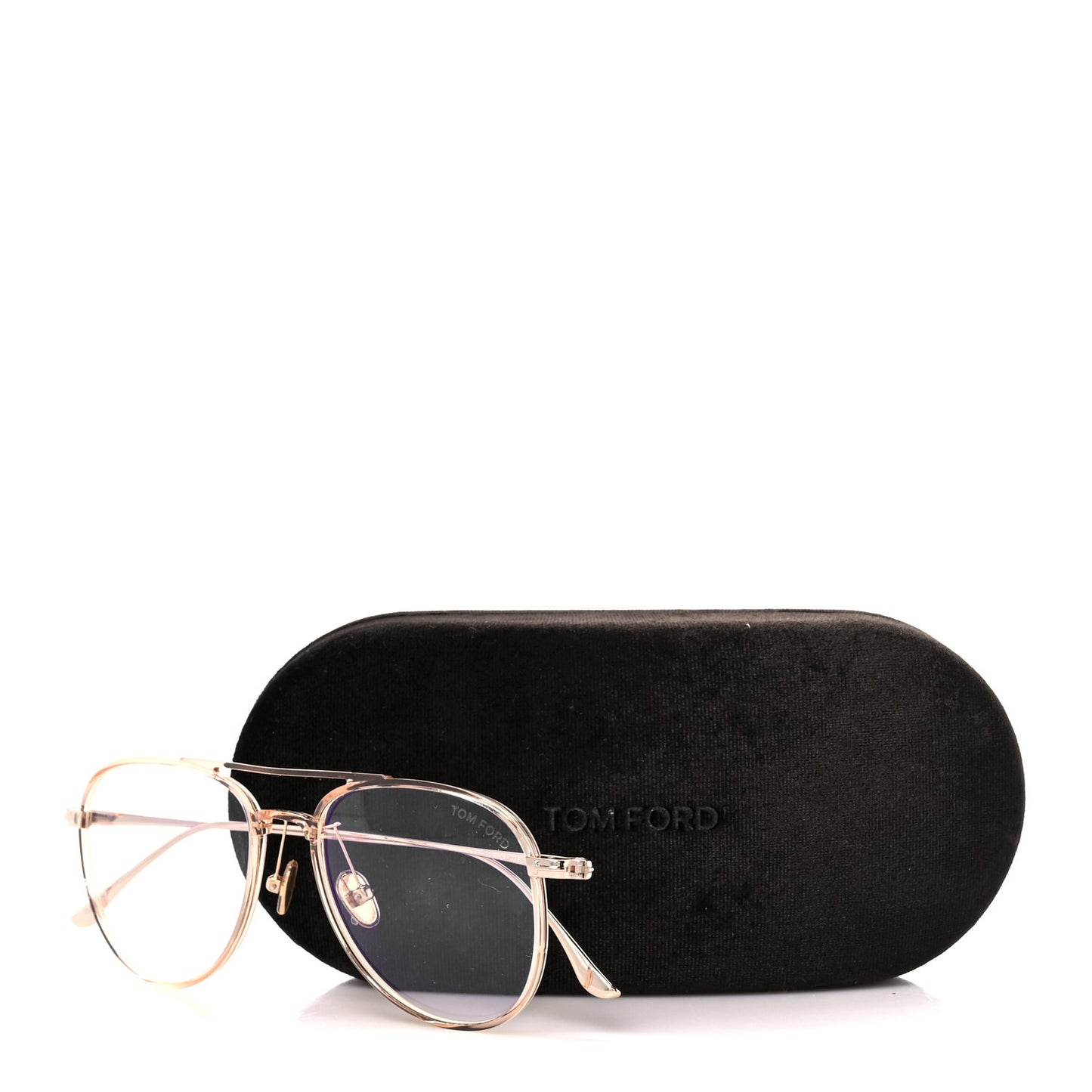 Metal Aviator Sunglasses TF5666 Rose Gold