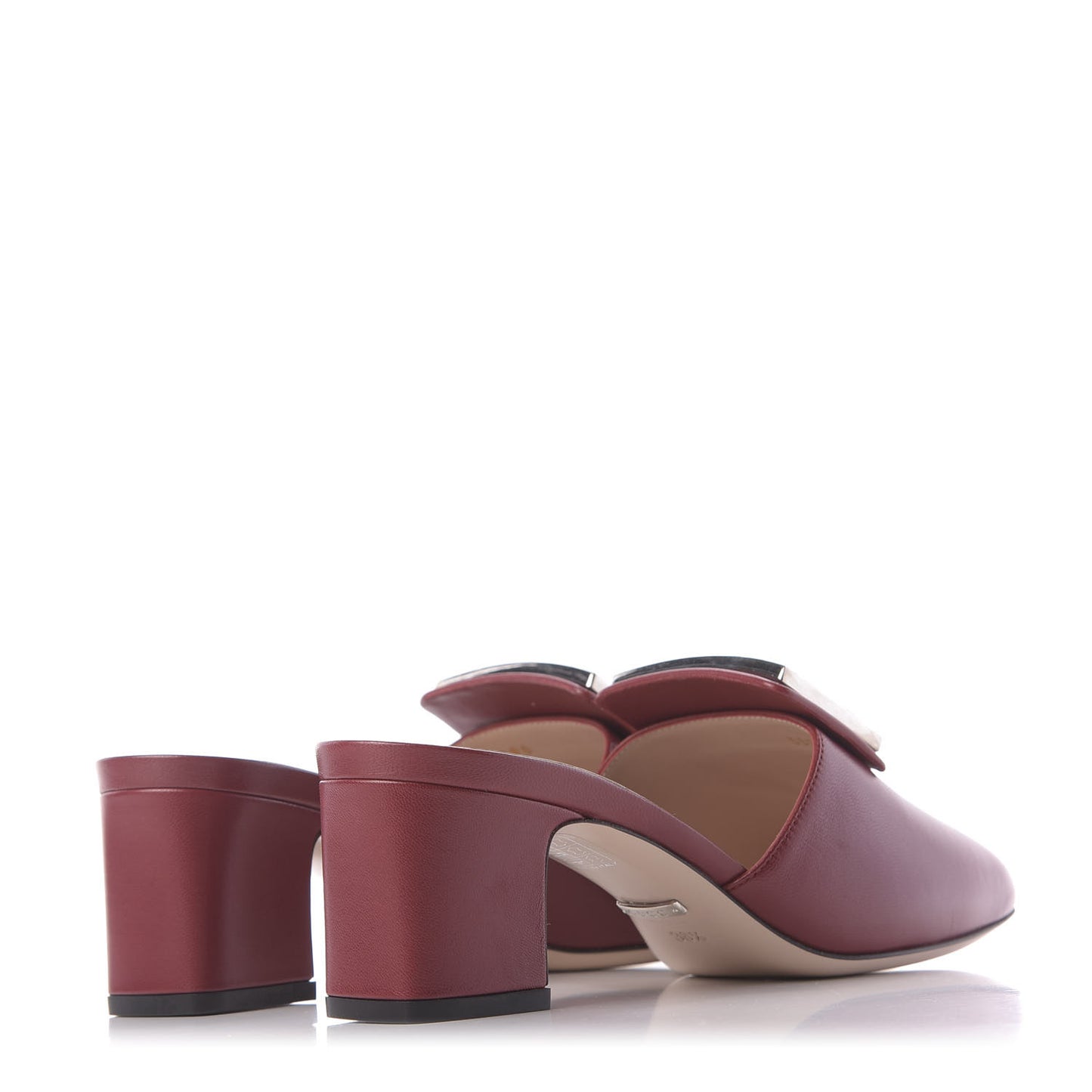 Malaga Kid Crystal Square G Madelyn Mules 38.5 Romantic Cerise