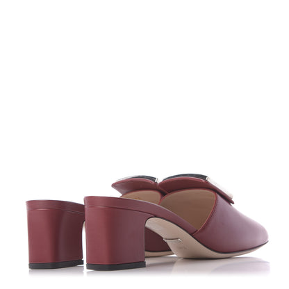 Gucci Malaga Kid Crystal Square G Madelyn Mules 38.5 Romantic Cerise 4 of 12