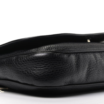 Gucci Pebbled Calfskin Medium Soho Flap Crossbody Black 7 of 8