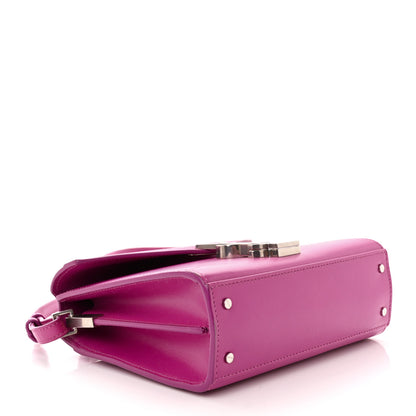 Saint Laurent Calfskin Mini Classic Monogram Cassandra Top Handle Bag Electric Fuchsia 4 of 10