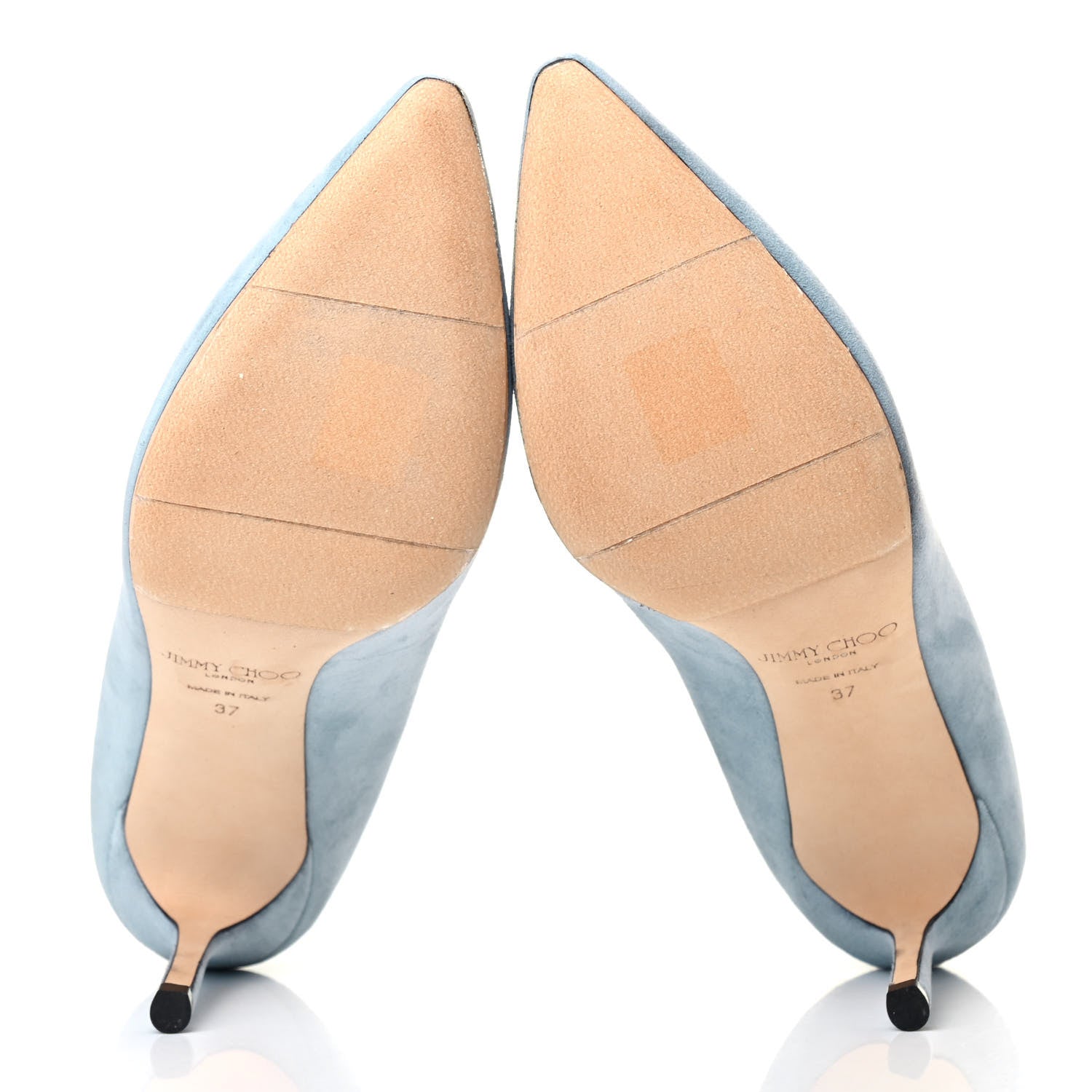 Jimmy Choo Suede Romy 85 Pumps 37 Aqua 4 of 4