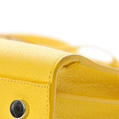 Saint Laurent Grained Calfskin Baby Sac De Jour Yellow 13 of 15