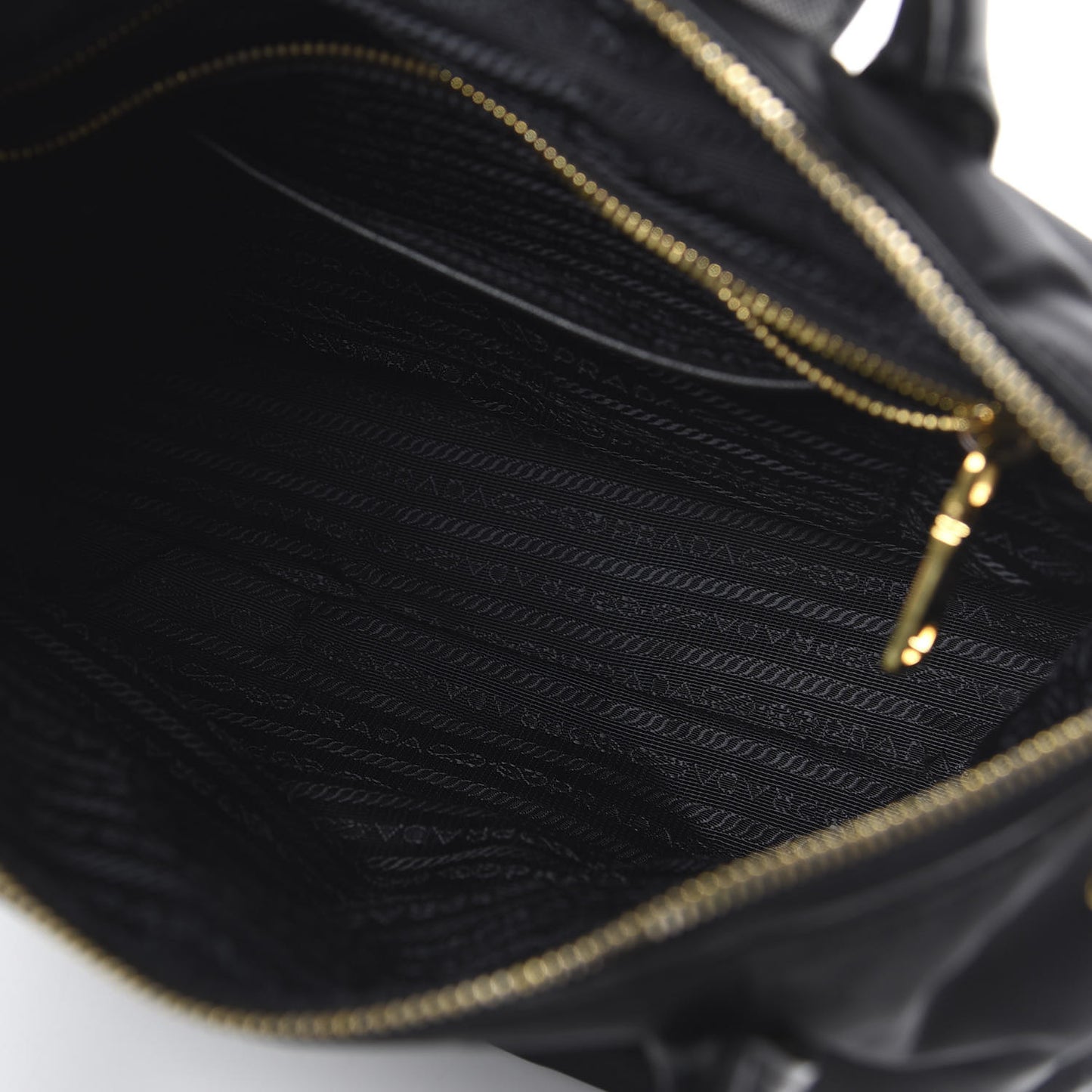 Saffiano Tessuto Nylon Tote Black