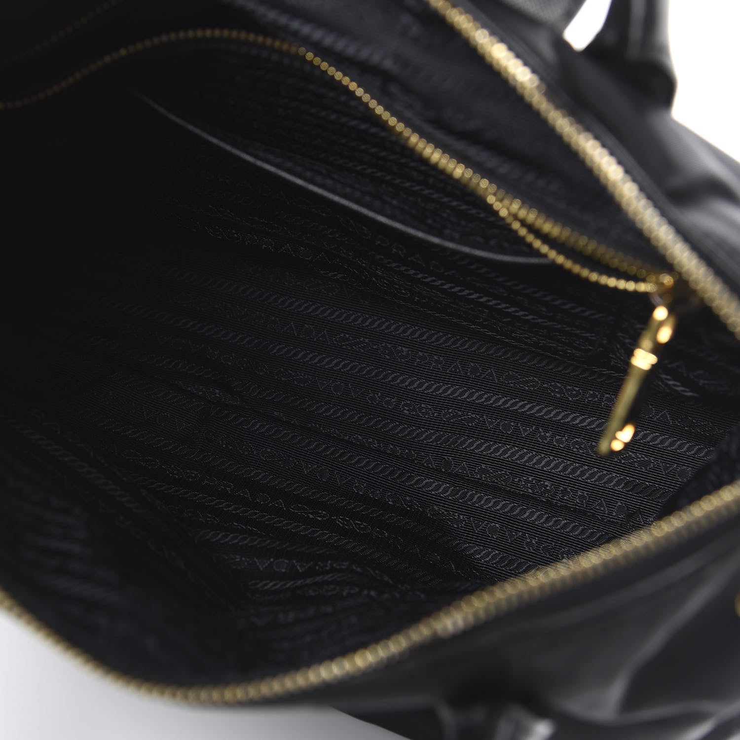 Prada Saffiano Tessuto Nylon Tote Black 5 of 9