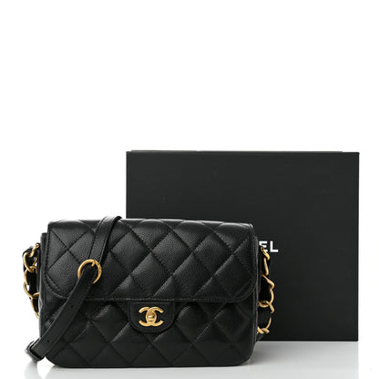 Chanel Caviar Quilted Chain Flap Black 10 of 10