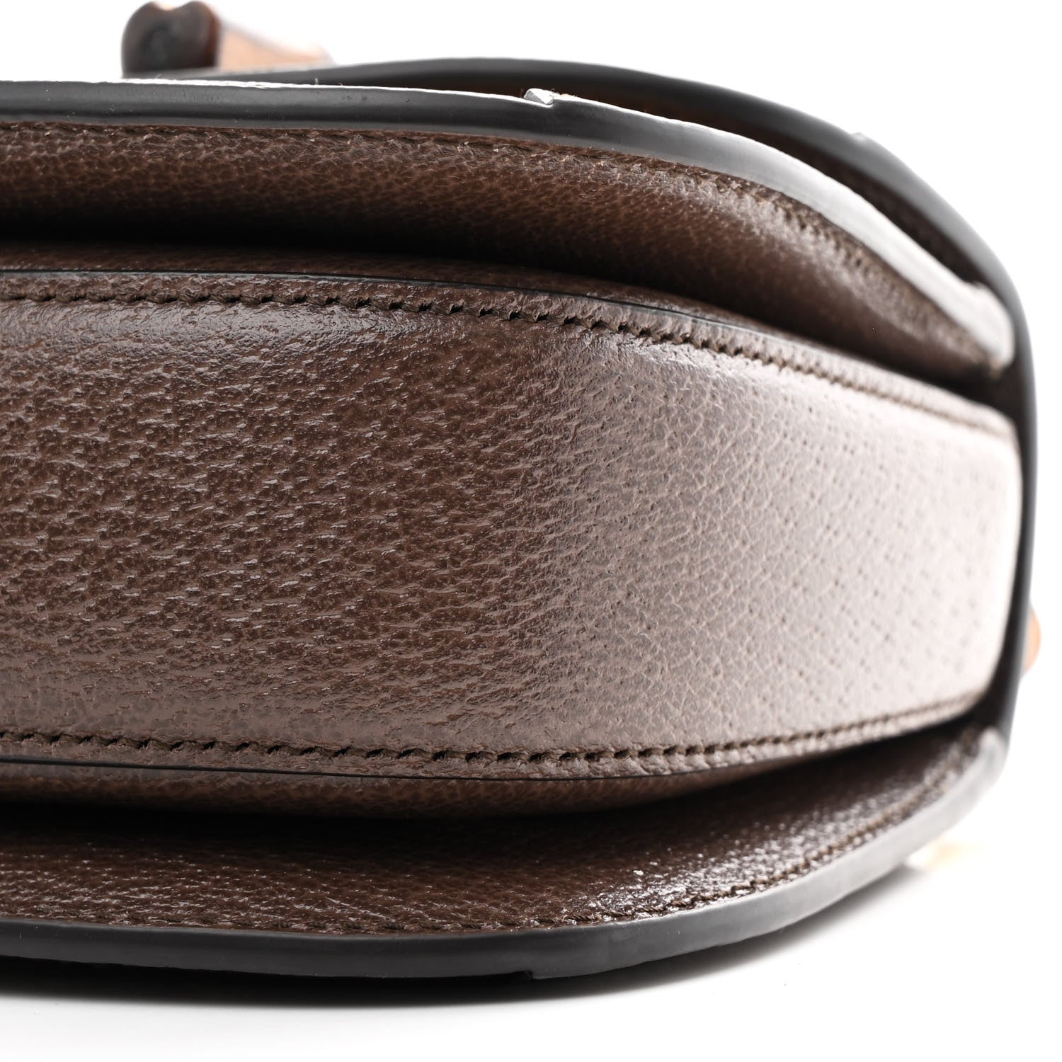 Gucci Monogram Jumbo GG Textured Dollar Calfskin Web Mini Bamboo 1947 Top Handle Bag Camel Ebony New Acero 9 of 10