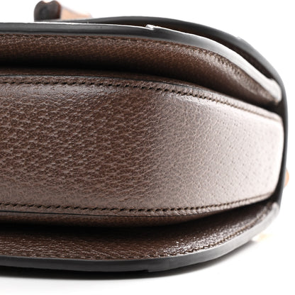 Gucci Monogram Jumbo GG Textured Dollar Calfskin Web Mini Bamboo 1947 Top Handle Bag Camel Ebony New Acero 9 of 10