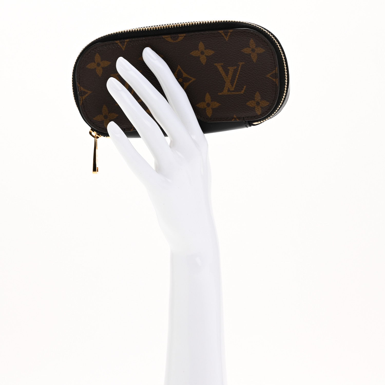 Louis Vuitton Monogram Emilie Zippered Sunglasses Case Black 2 of 8