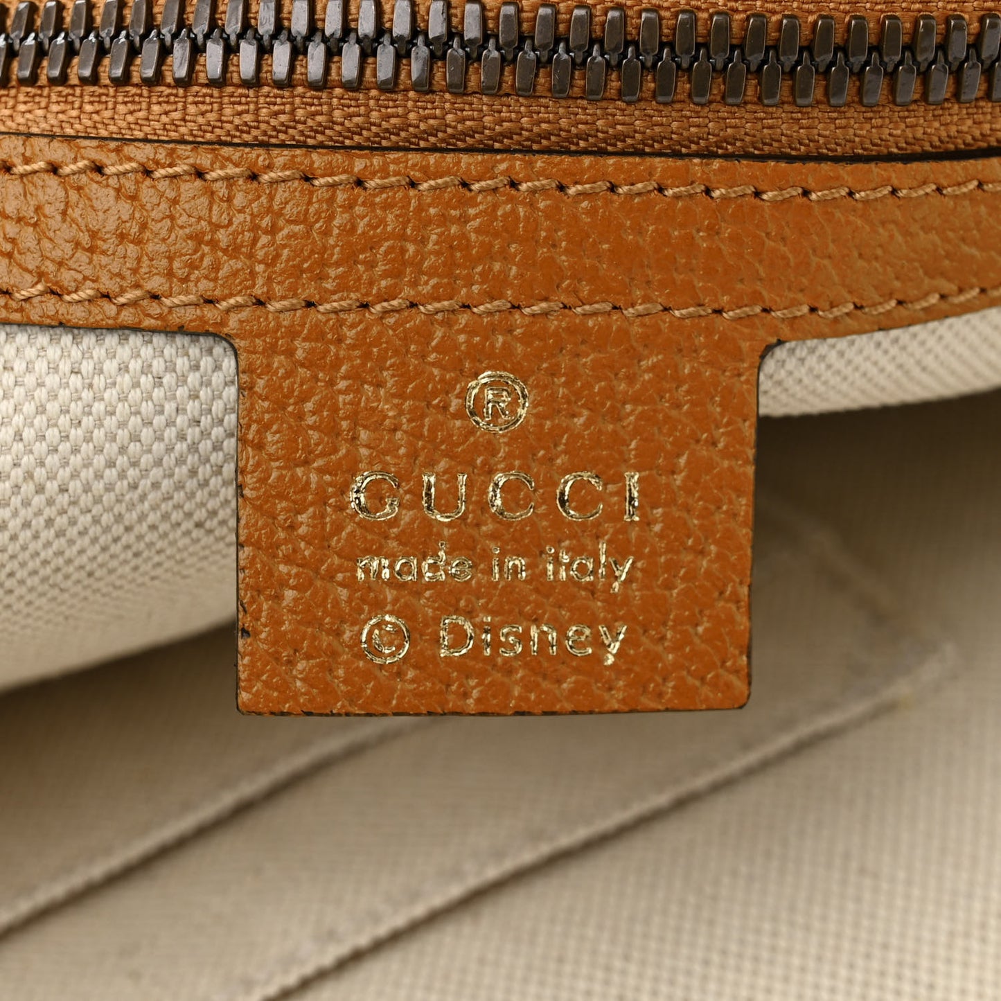 X DISNEY Mini Vintage GG Supreme Monogram Mickey Mouse Small Dome Backpack Beige Vintage Sun Oil