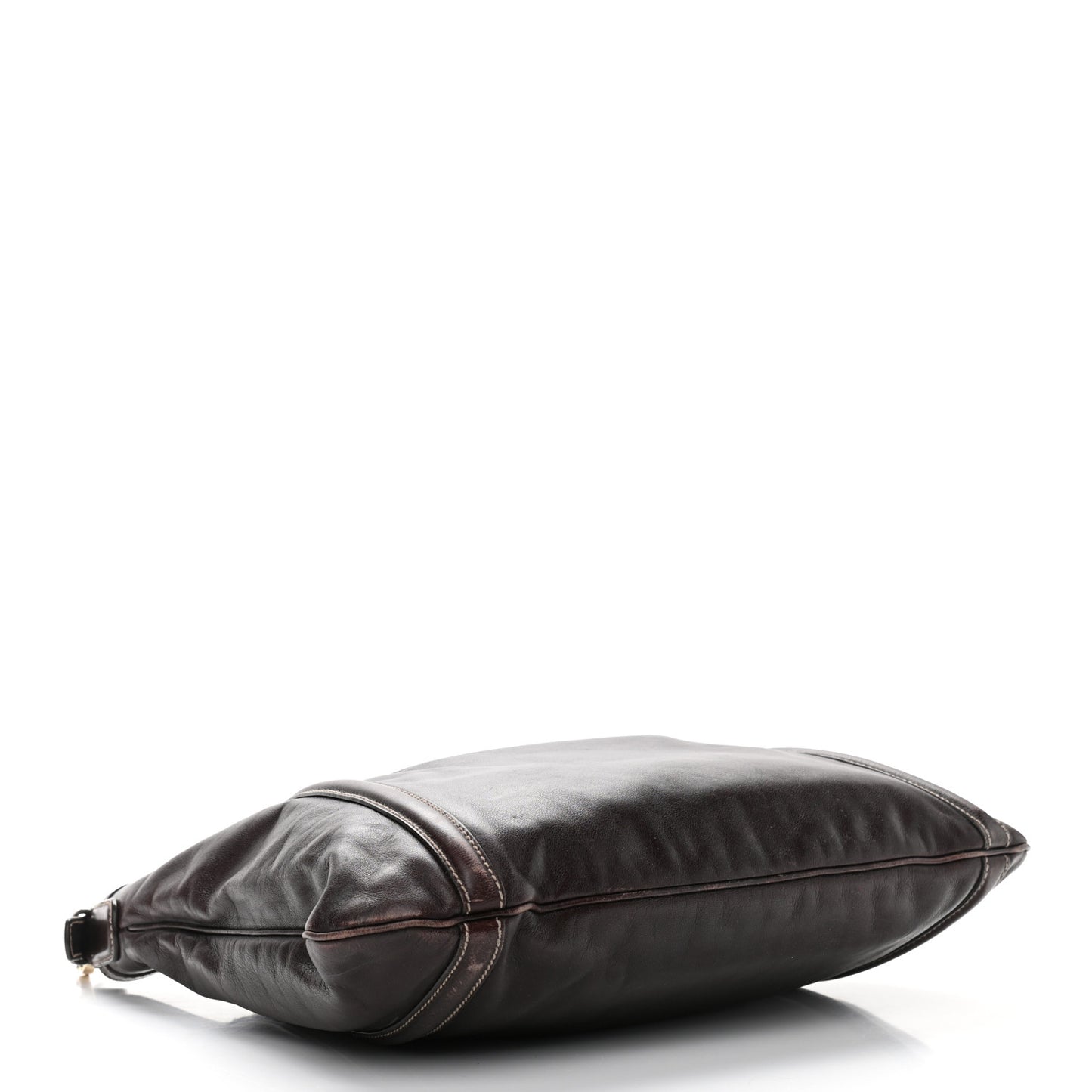 Calfskin Medium Britt Hobo Dark Brown