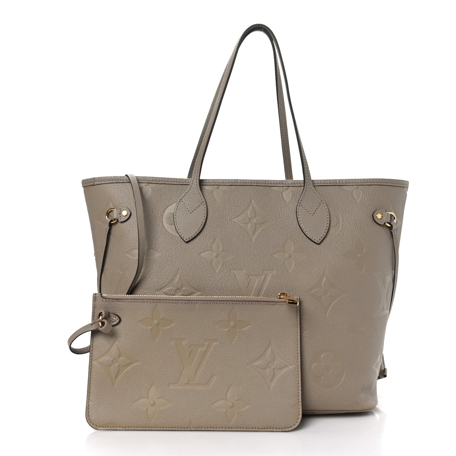 Louis Vuitton Empreinte Monogram Giant Neverfull MM Tourterelle 1 of 9