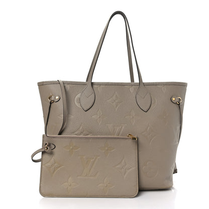 Louis Vuitton Empreinte Monogram Giant Neverfull MM Tourterelle 1 of 9
