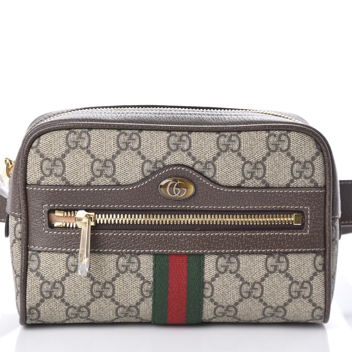 Gucci GG Supreme Monogram Web Small Ophidia Belt Bag 75 30 Dark Brown 7 of 9