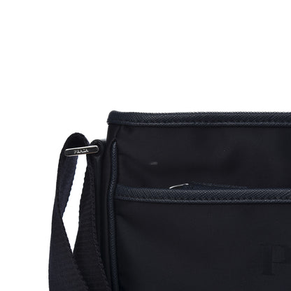 Prada Tessuto Nylon Saffiano Flat Messenger Bag Baltico 9 of 11