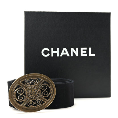 Chanel Suede CC Belt 85 34 Black 8 of 8