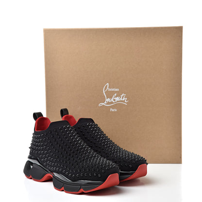 Christian Louboutin Neoprene Spike Sock Donna Flat Sneakers 40 Black 9 of 9