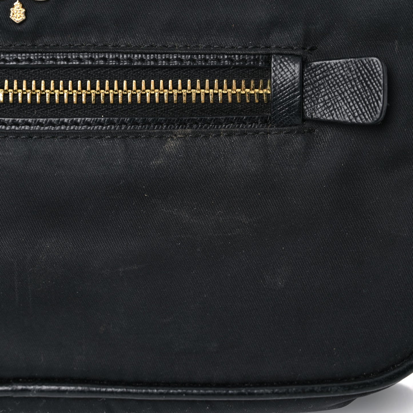 Tessuto Nylon Saffiano Small Crossbody Bag Black