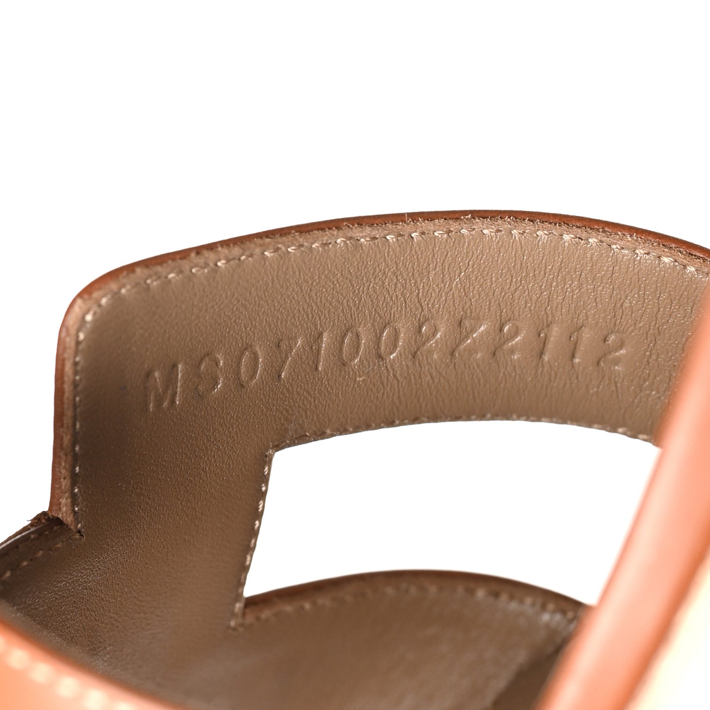 Calfskin Oasis Sandals 37.5 Gold