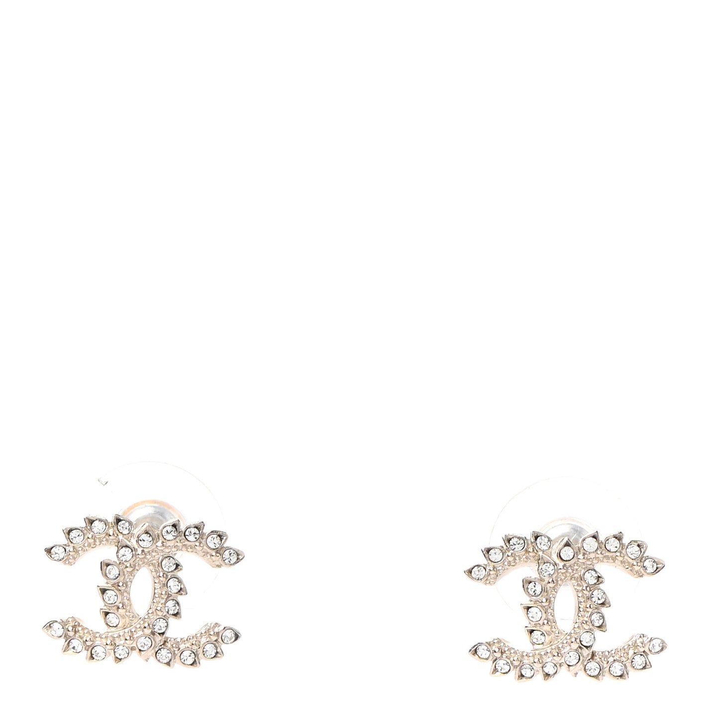 Strass Crystal Dazzling Wheat CC Earrings Gold