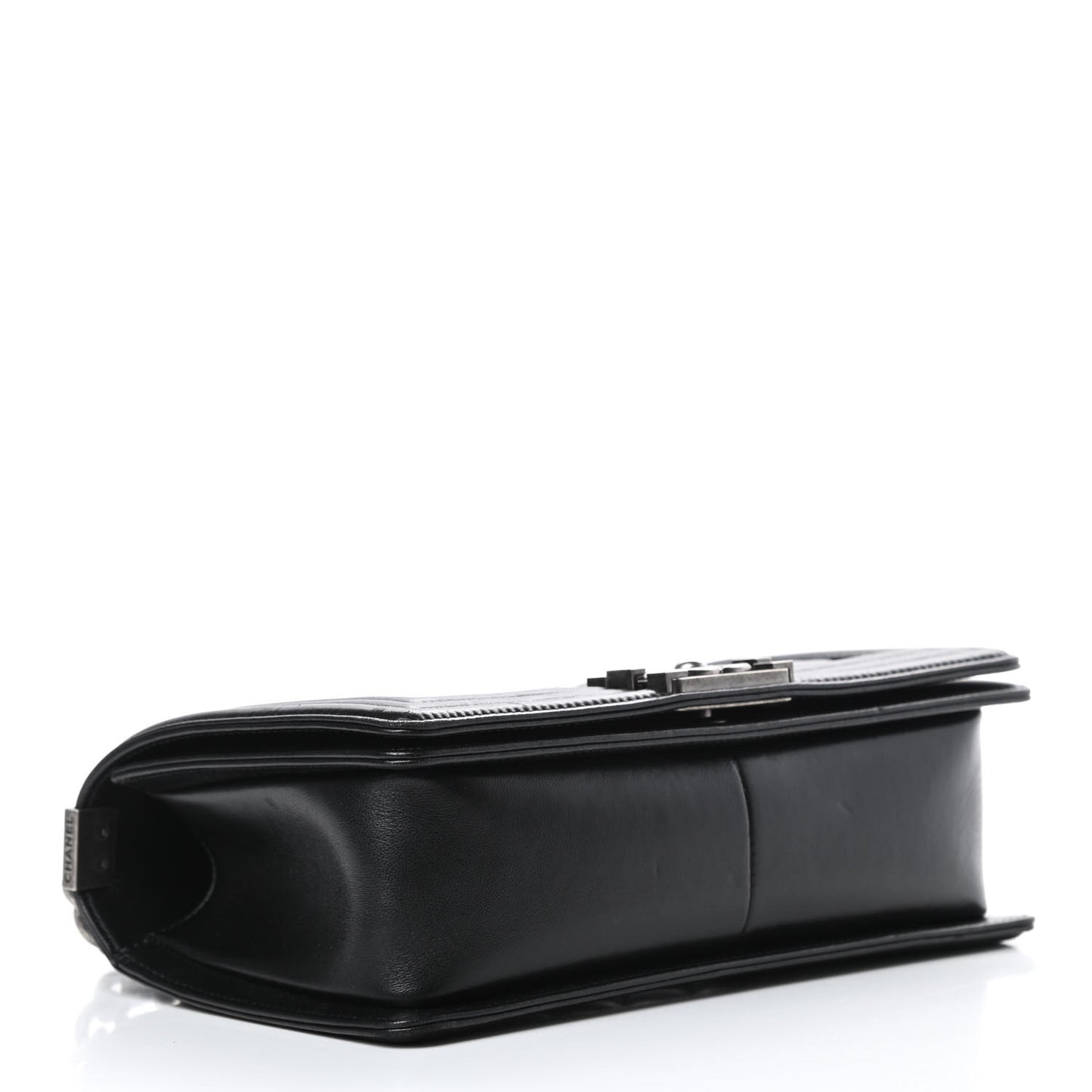 Lambskin Quilted Medium Boy Flap Black