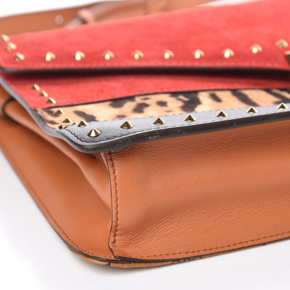 MCM Visetos Mixed Media Large Patricia Convertible Crossbody Viva Red 8 of 9