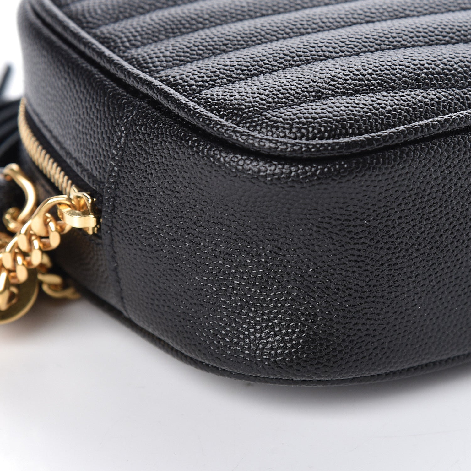 Saint Laurent Grain De Poudre Matelasse Monogram Mini Lou Camera Bag Black 8 of 10