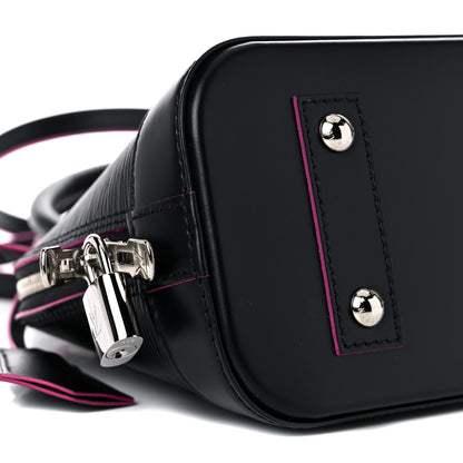 Louis Vuitton Epi Alma BB Black Hot Pink 7 of 9