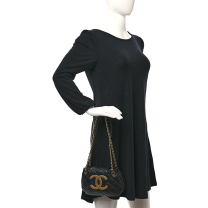 Chanel Lambskin Quilted Small Messenger Bag Black 2 of 10
