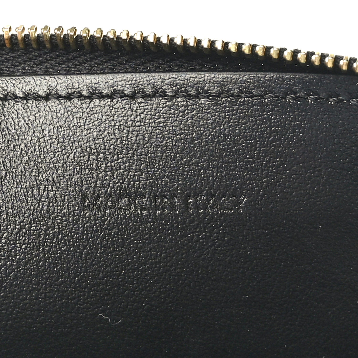 Celine Smooth Calfskin Cuir Triomphe Clutch on Chain Black 6 of 9