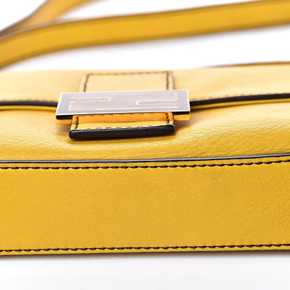 Fendi Vitello Flamingo Enamel Interchangeable Strap Baguette Chantilly Marrone Tobacco 12 of 14