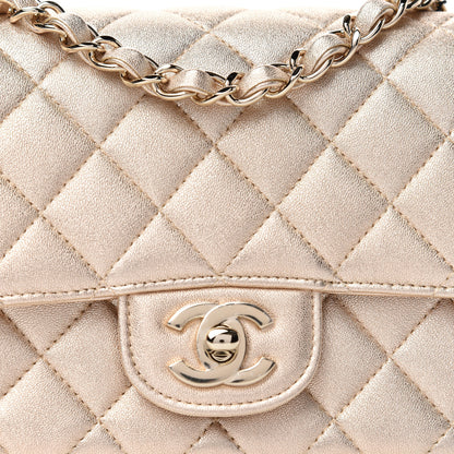 Chanel Metallic Lambskin Quilted Mini Square Flap Gold 10 of 11